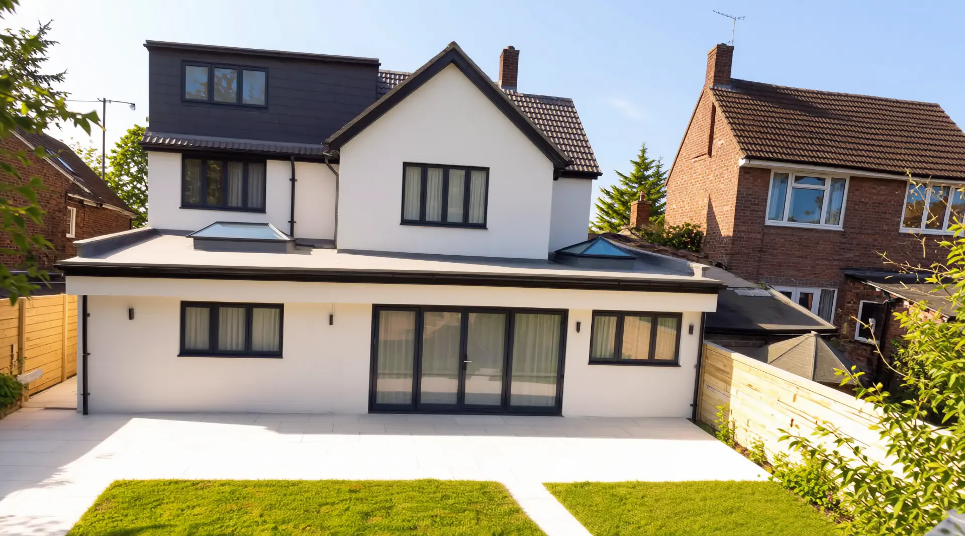 Isleworth house showing a side-return infill, rear extension, double-storey addition and loft dormer built by Trovix