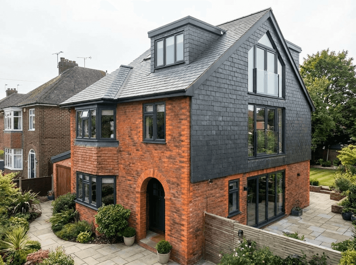Hip-to-gable loft conversion on a semi-detached London home