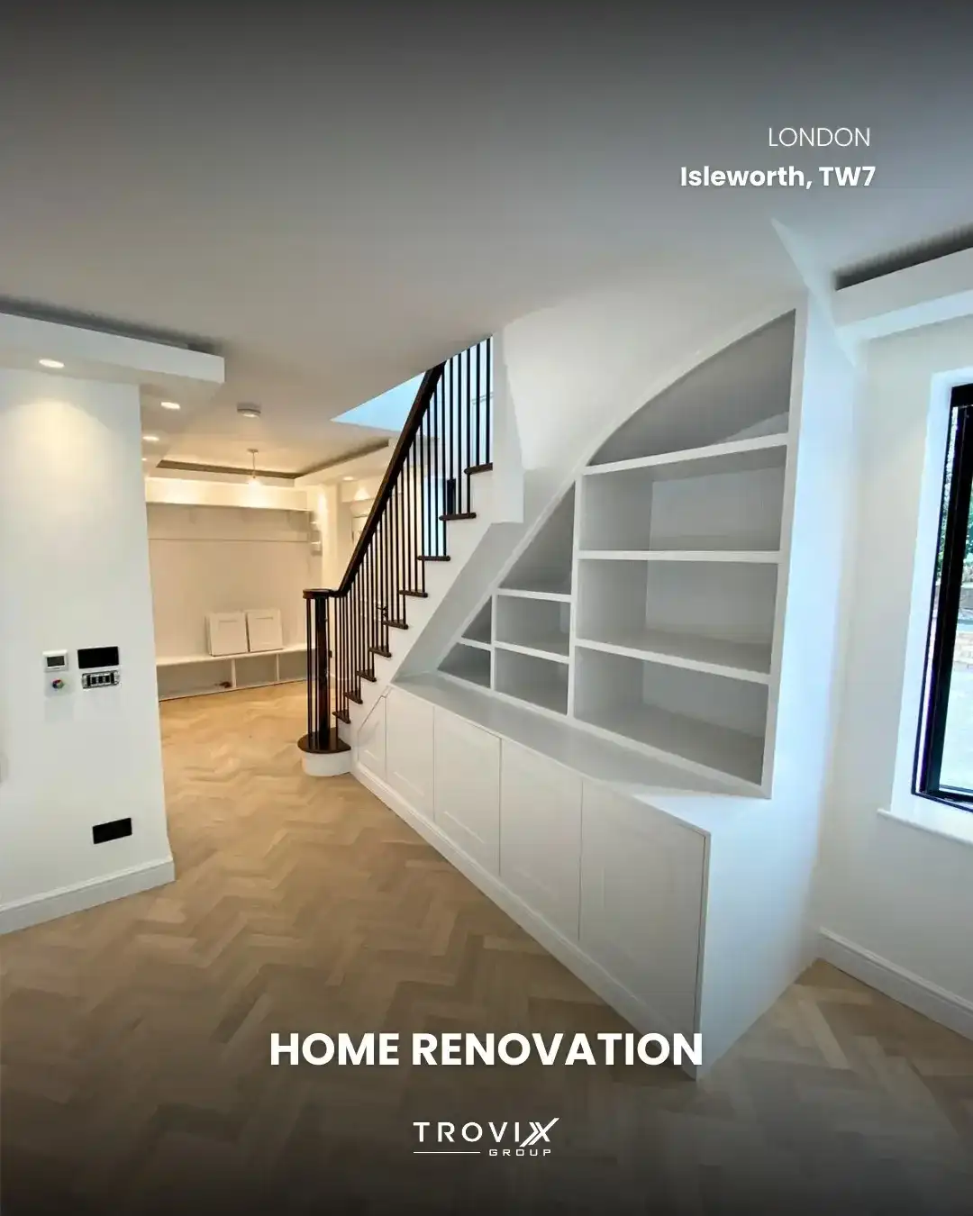 Full home renovation with bespoke joinery in Isleworth London