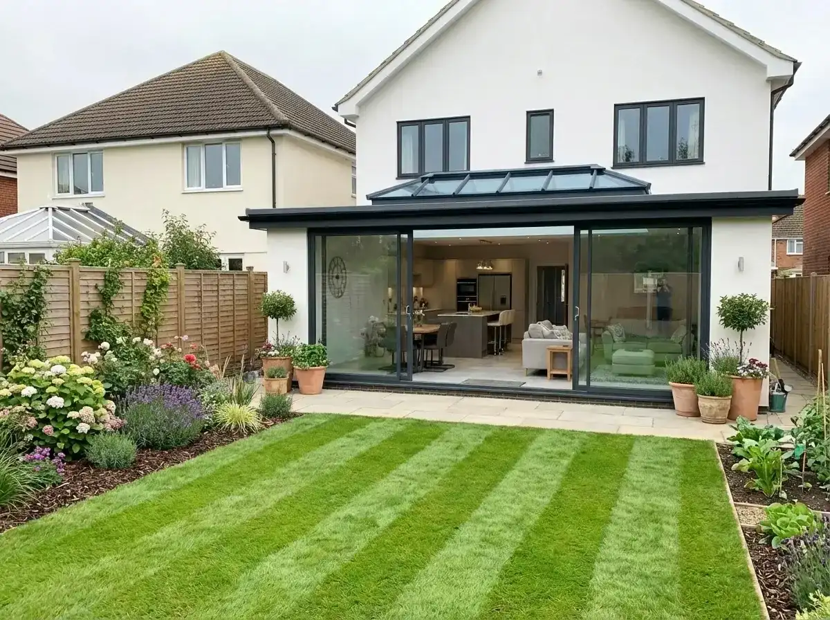 Rear extension on a London home